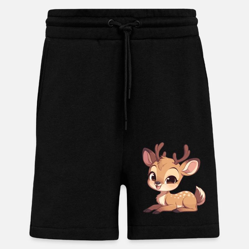 Hirsche Hirsch - Shorts - made by SPREAD - SOLID BLACK