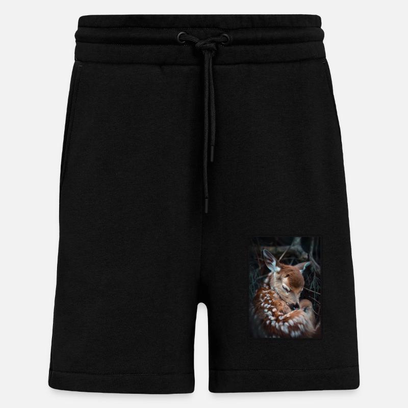 Hirsche Hirsch - Shorts - made by SPREAD - SOLID BLACK