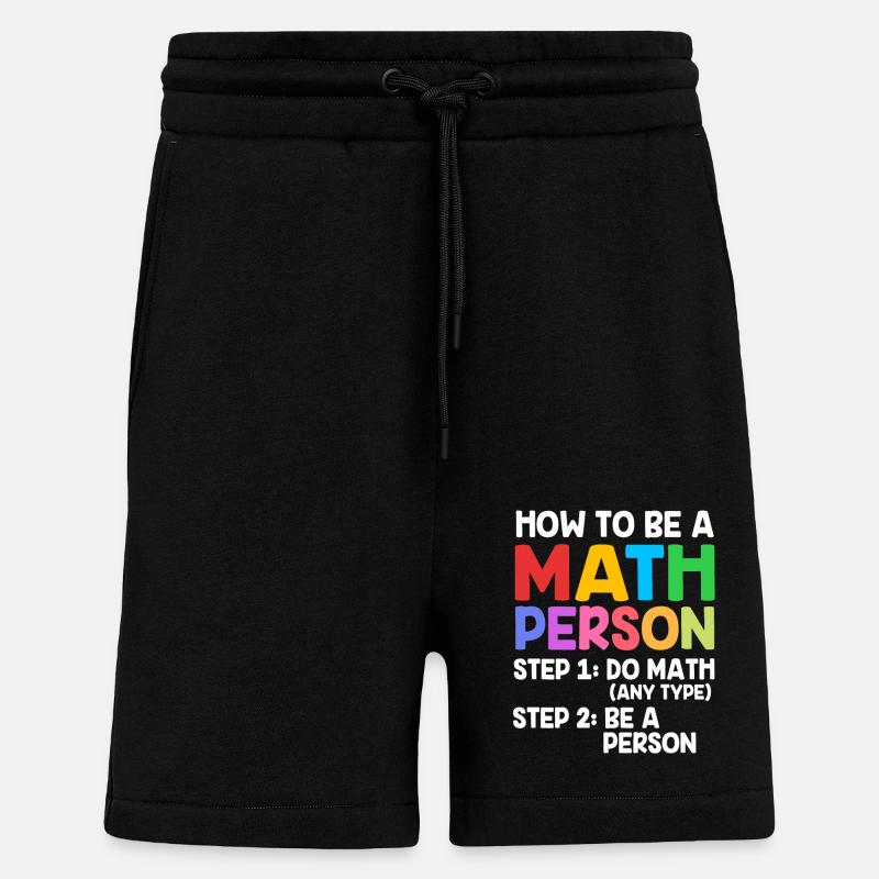 Mathematik - Shorts - made by SPREAD - SOLID BLACK