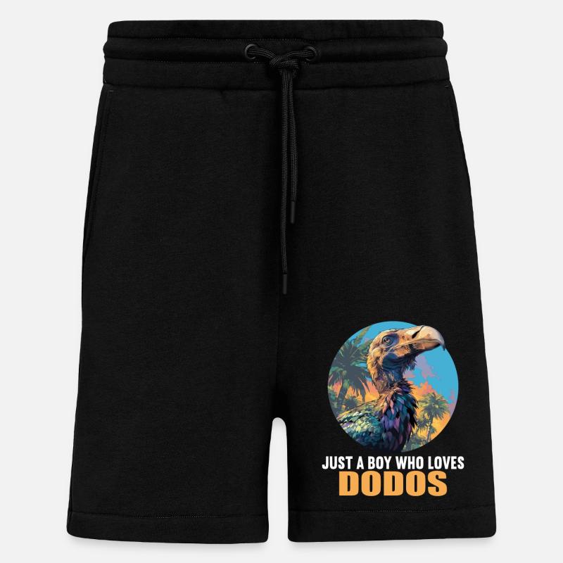 Dodos Dodo - Short bio décontracté fabriqué en UE - SOLID BLACK