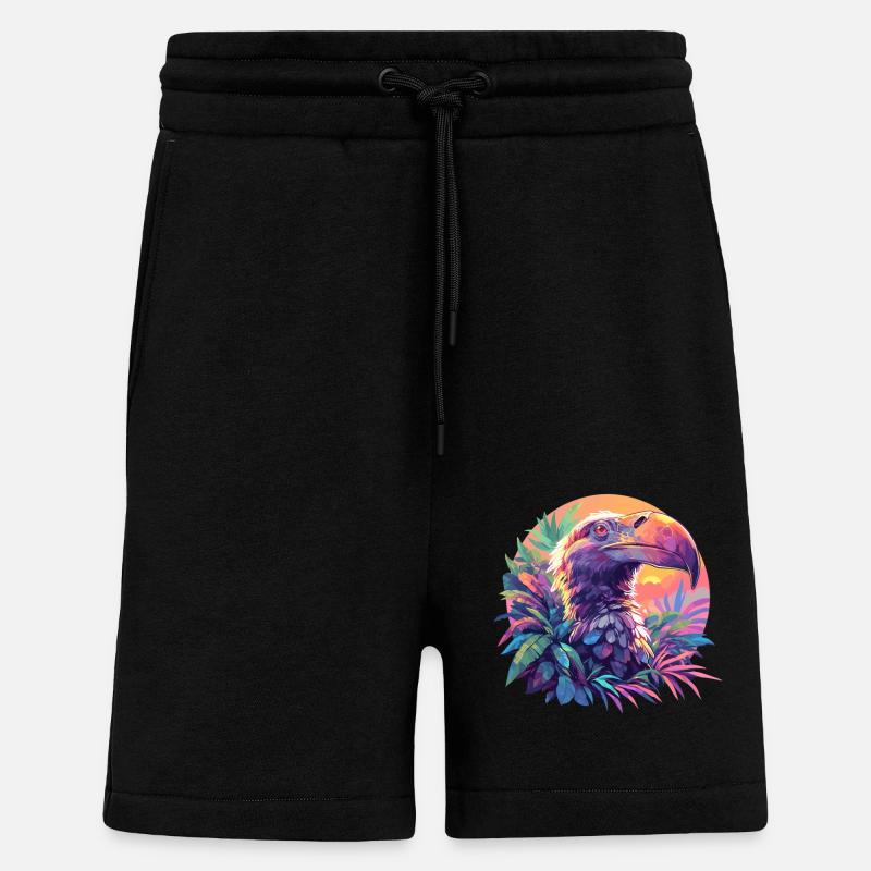 Dodos Dodo - Short bio décontracté fabriqué en UE - SOLID BLACK