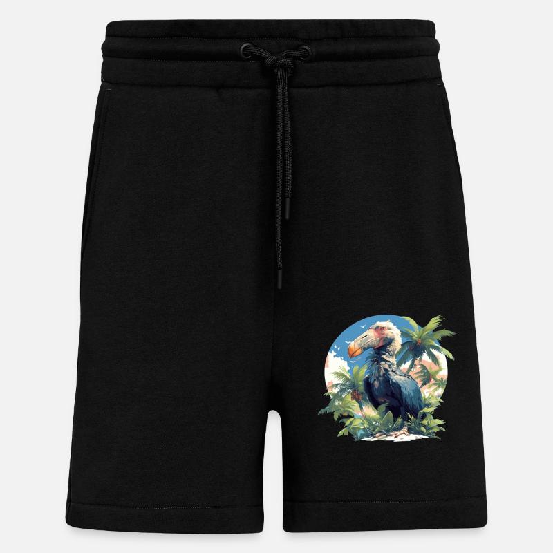 Dodos Dodo - Short bio décontracté fabriqué en UE - SOLID BLACK