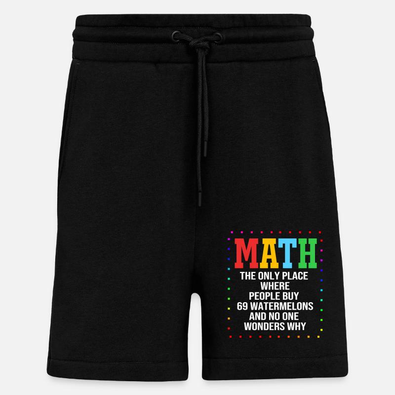 Mathematik - Shorts - made by SPREAD - SOLID BLACK
