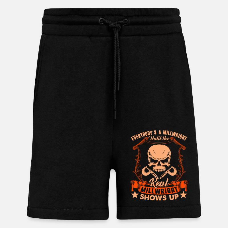 Real Millwright Shows Up - Shorts - made by SPREAD - SOLID BLACK