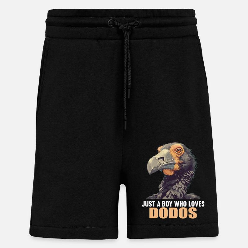 Dodos Dodo - Short bio décontracté fabriqué en UE - SOLID BLACK