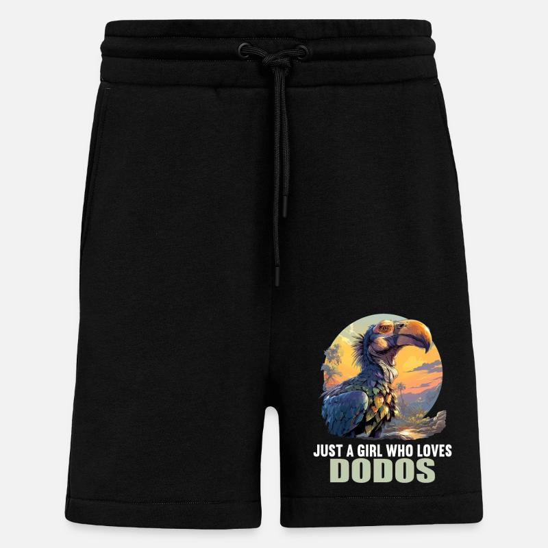 Dodos Dodo - Short bio décontracté fabriqué en UE - SOLID BLACK