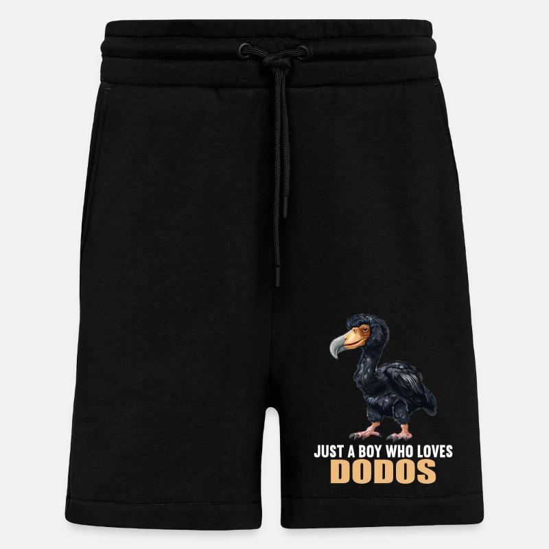 Dodos Dodo - Short bio décontracté fabriqué en UE - SOLID BLACK