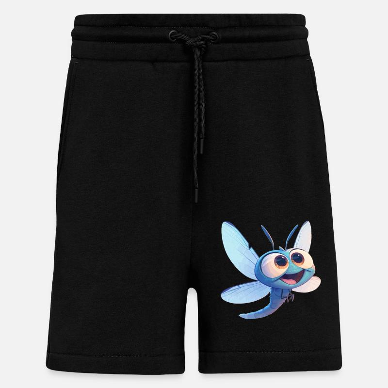 Dragonflies Dragonfly - Shorts - made by SPREAD - SOLID BLACK