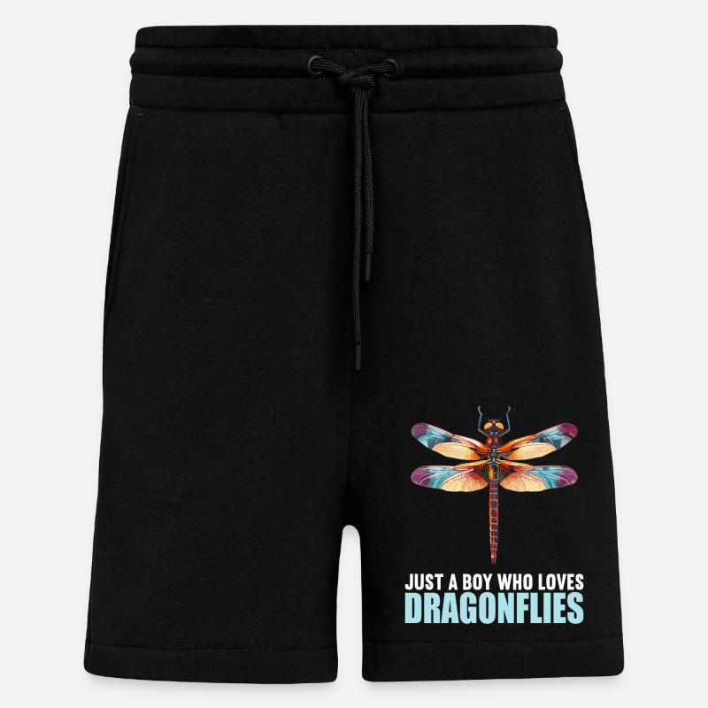Libellen Libelle - Shorts - made by SPREAD - SOLID BLACK