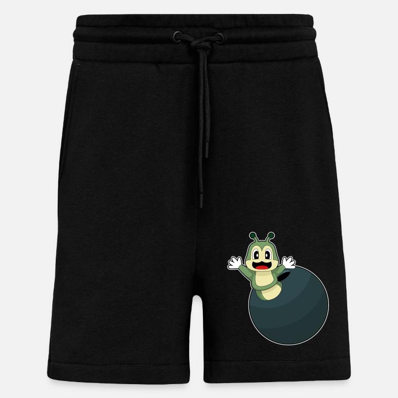 Caterpillar Bowling Bowling Ball - Shorts - made by SPREAD - SOLID BLACK