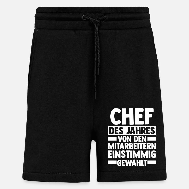 Teamleiter Chef Abschied - Shorts - made by SPREAD - SOLID BLACK