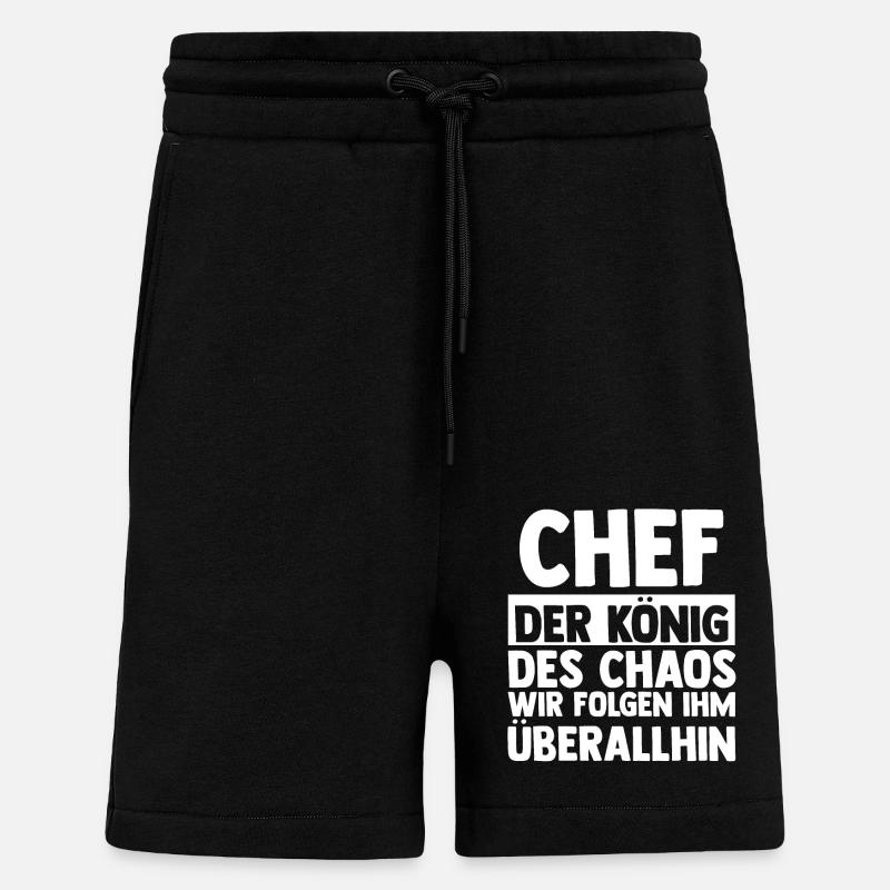 Teamleiter Chef Abschied - Shorts - made by SPREAD - SOLID BLACK