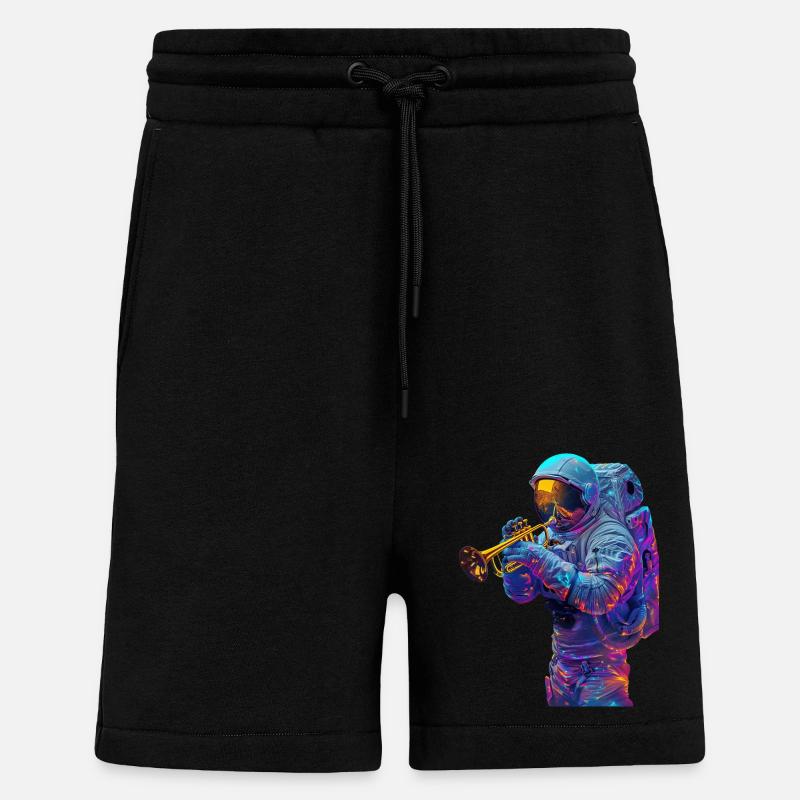 Astronaut Trompete - Shorts - made by SPREAD - SOLID BLACK