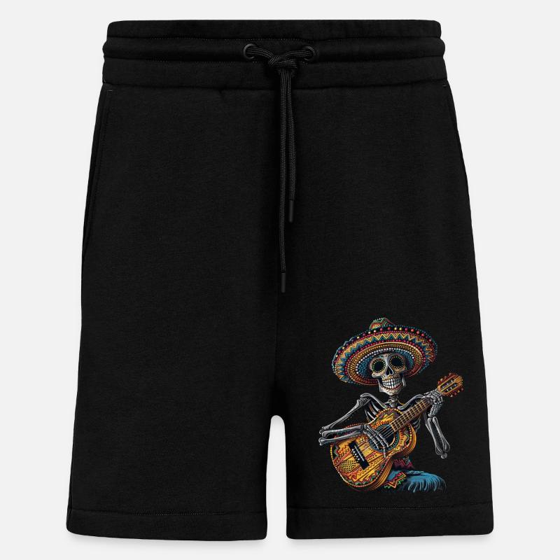 Ukulélé Mexicain Squelette - Short bio décontracté fabriqué en UE - SOLID BLACK