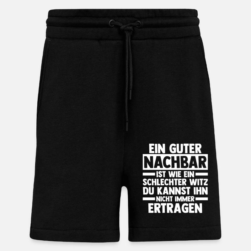 Nachbarschaft Bester Nachbar - Shorts - made by SPREAD - SOLID BLACK