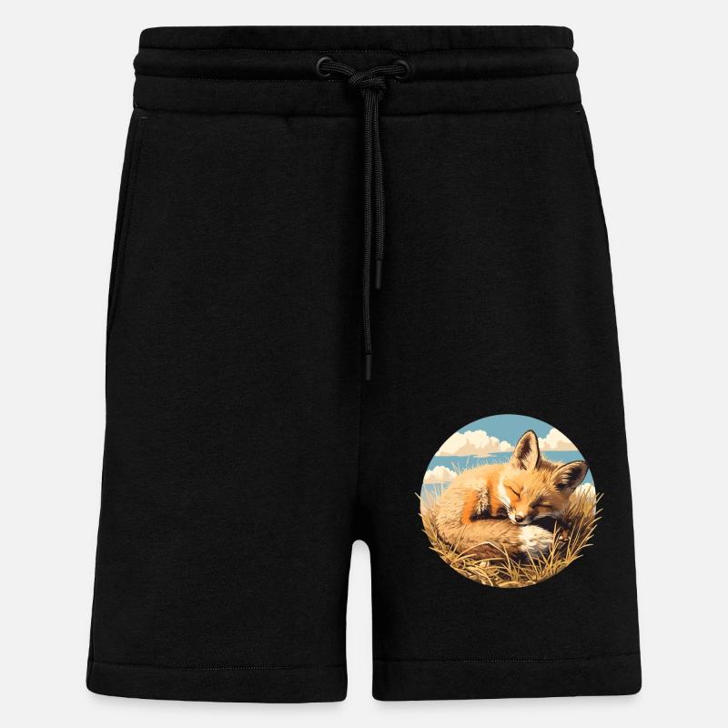 Foxes Fox - Shorts - made by SPREAD - SOLID BLACK