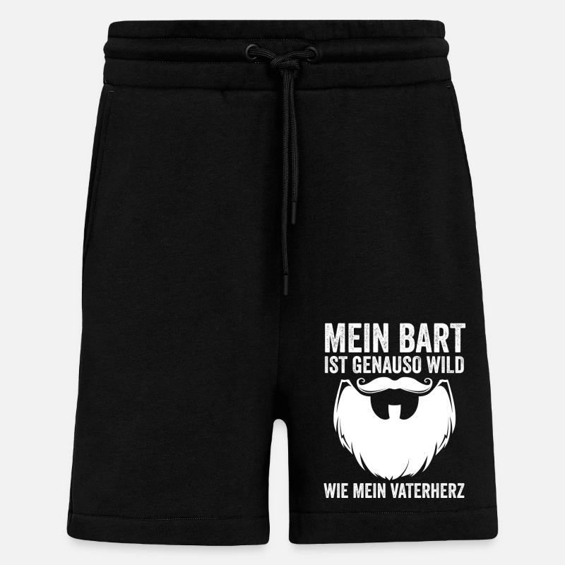 Papa Mit Bart - Shorts - made by SPREAD - SOLID BLACK