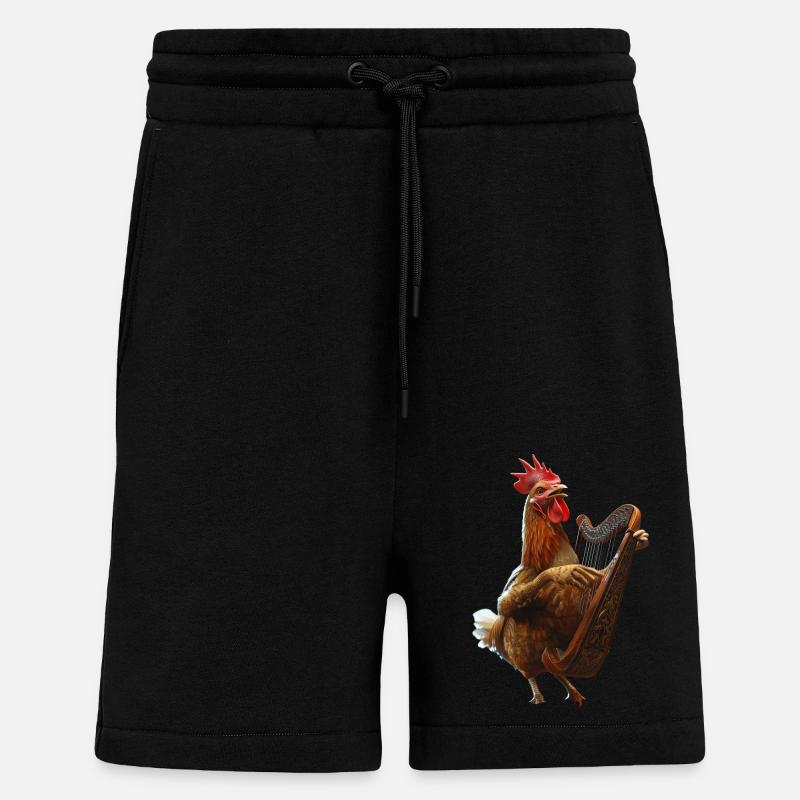 Hahn Harfe - Shorts - made by SPREAD - SOLID BLACK