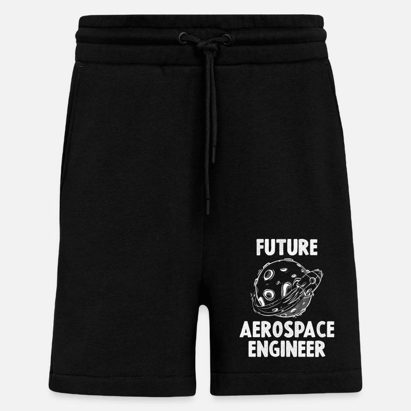 Future Aerospace Engineer - Shorts - made by SPREAD - SOLID BLACK
