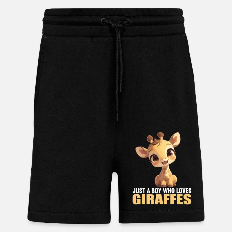 Girafes Girafe - Short bio décontracté fabriqué en UE - SOLID BLACK