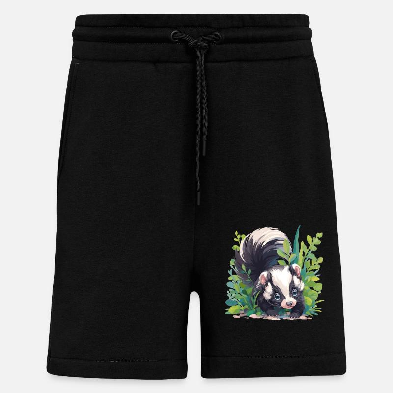 Stinktiere Stinktier - Shorts - made by SPREAD - SOLID BLACK
