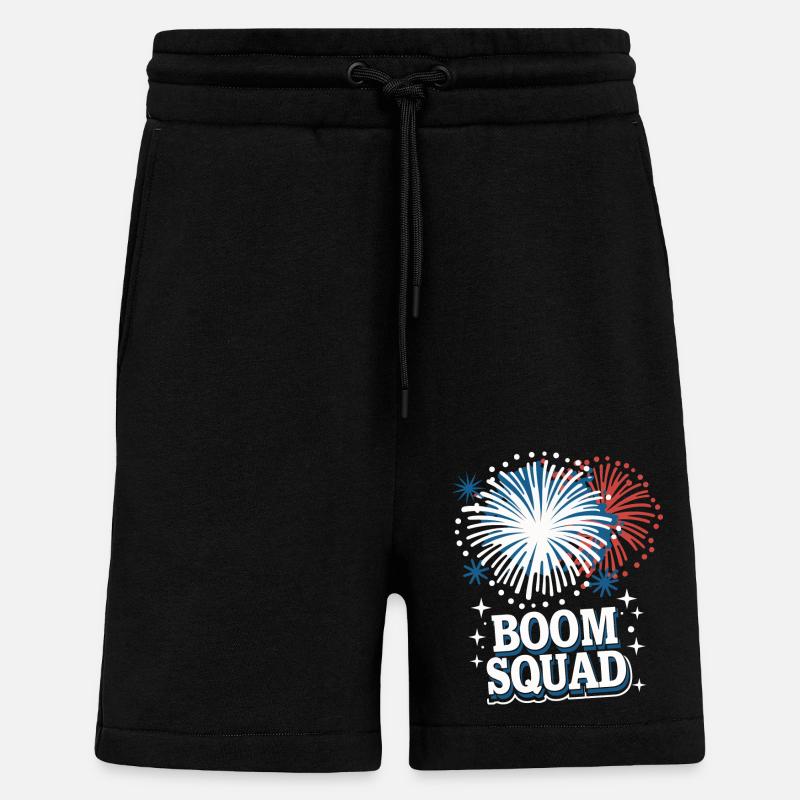 Pyrotechnie Feux d’artifice Pyrotechnie - Short bio décontracté fabriqué en UE - SOLID BLACK