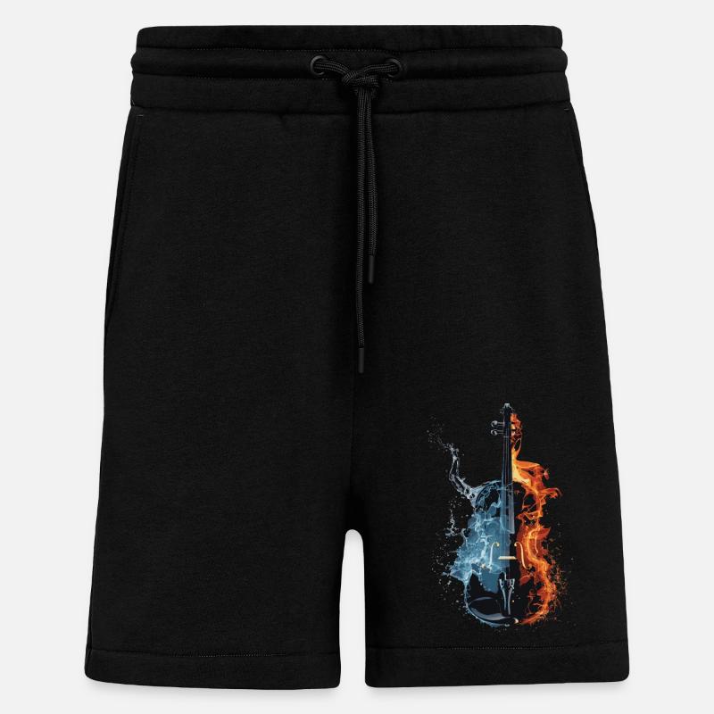 Violine - Shorts - made by SPREAD - SOLID BLACK