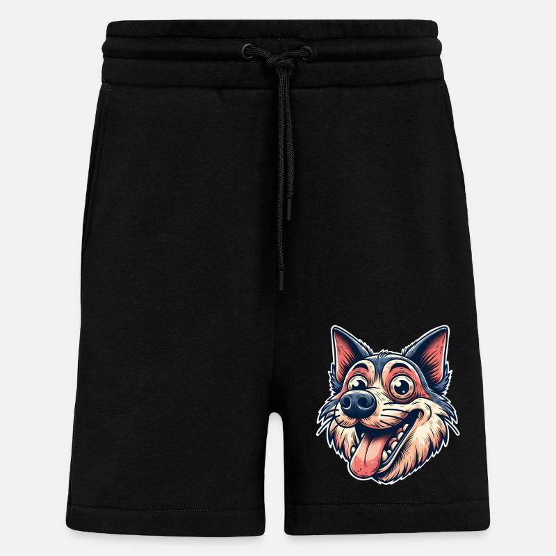 Chien - Short bio décontracté fabriqué en UE - SOLID BLACK