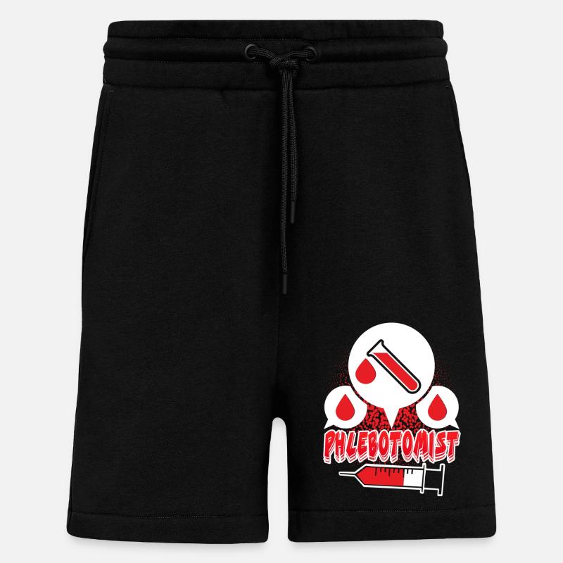 I am A Phlebotomist - Shorts - made by SPREAD - SOLID BLACK