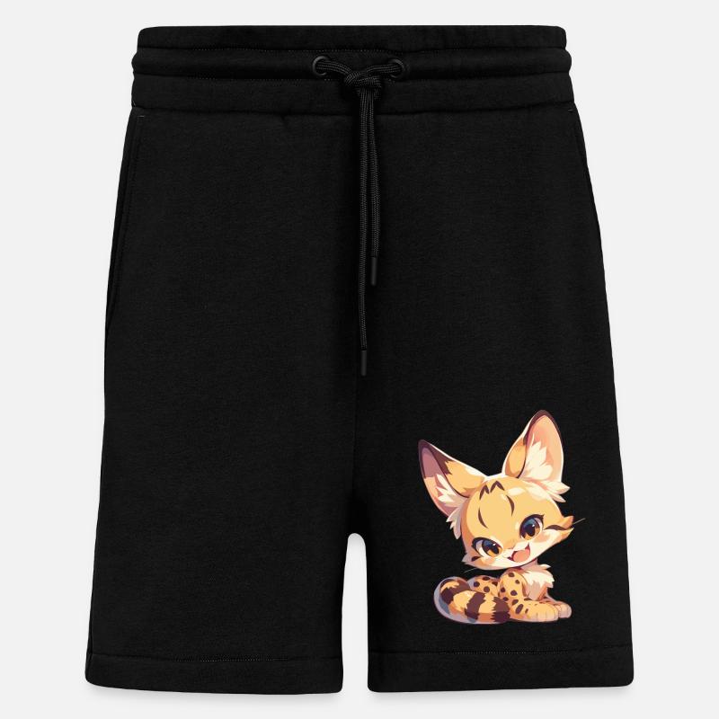 Servale Serval - Short bio décontracté fabriqué en UE - SOLID BLACK