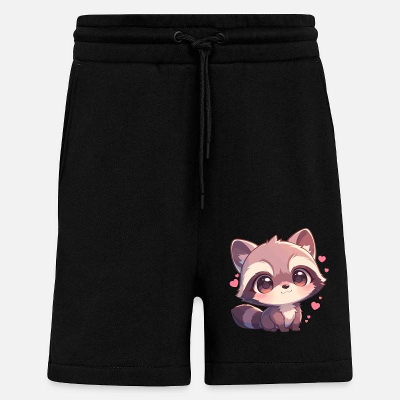 Waschbären Waschbär - Shorts - made by SPREAD - SOLID BLACK