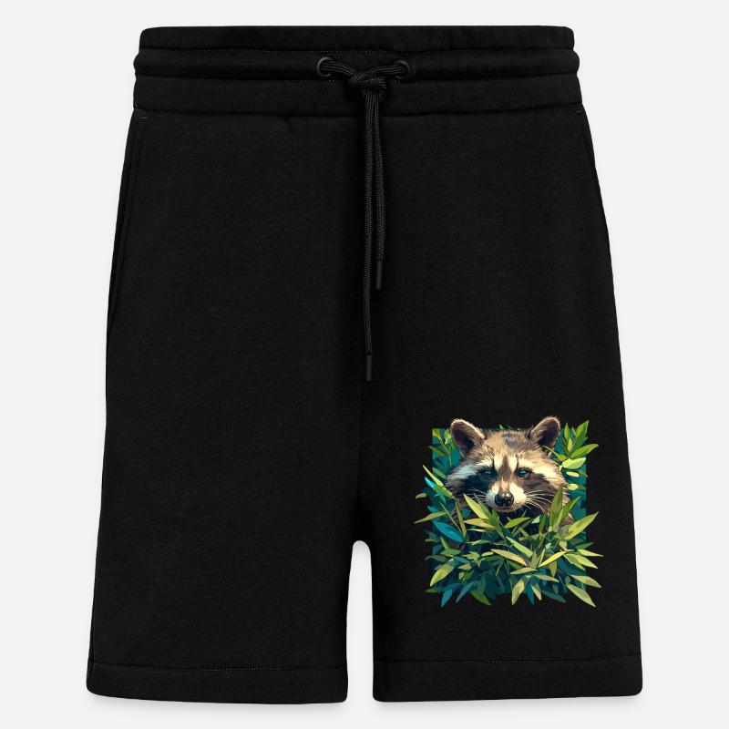 Waschbären Waschbär - Shorts - made by SPREAD - SOLID BLACK