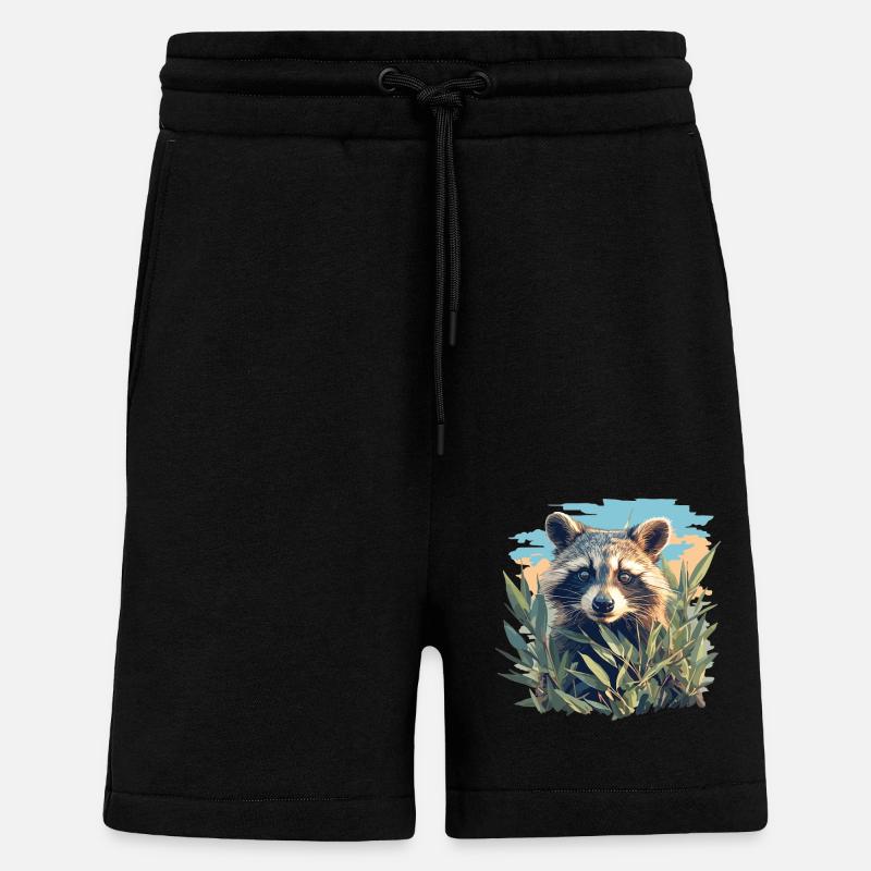 Waschbären Waschbär - Shorts - made by SPREAD - SOLID BLACK