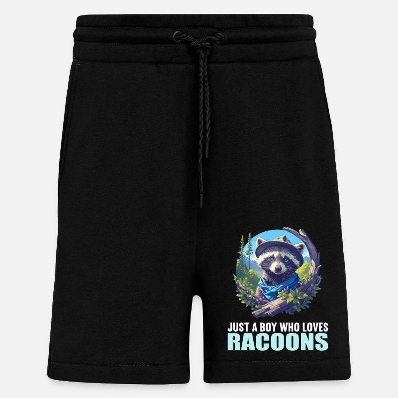 Waschbären Waschbär - Shorts - made by SPREAD - SOLID BLACK