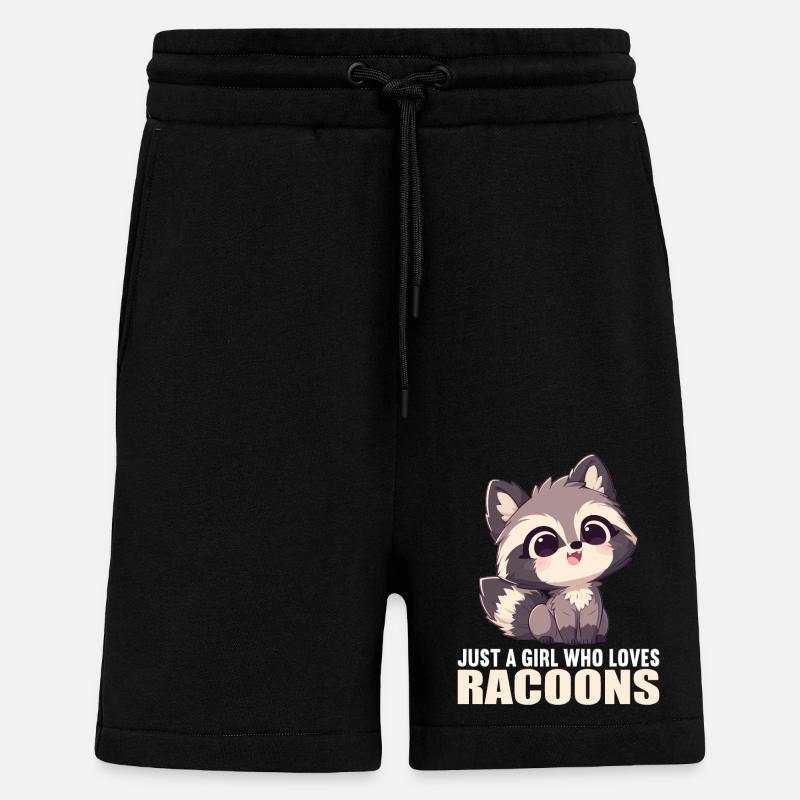 Waschbären Waschbär - Shorts - made by SPREAD - SOLID BLACK