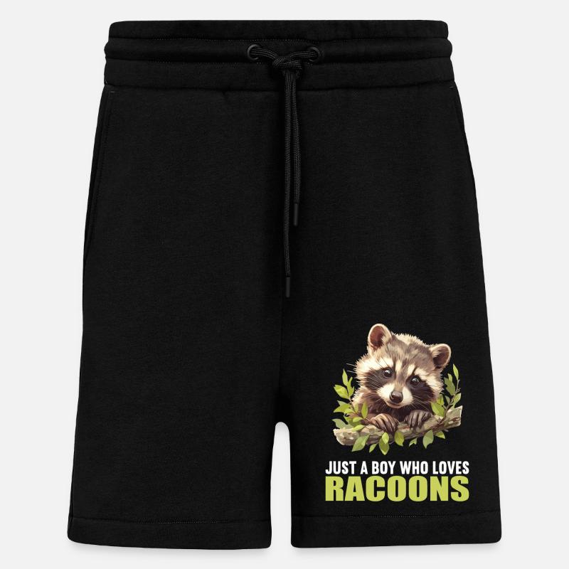 Waschbären Waschbär - Shorts - made by SPREAD - SOLID BLACK