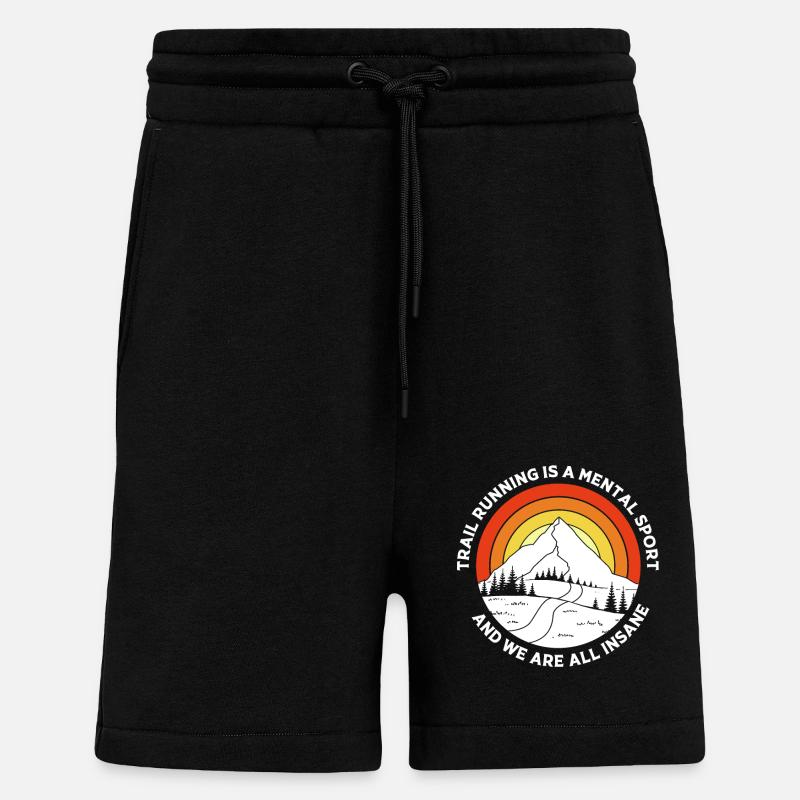 Trailrunning - Shorts - made by SPREAD - SOLID BLACK