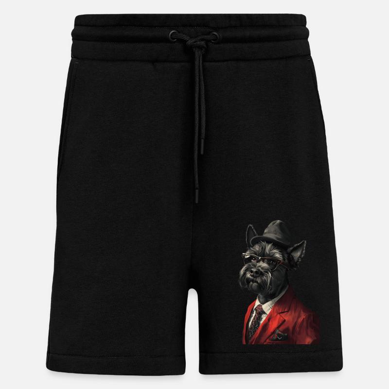 Scottish Terrier - Shorts - made by SPREAD - SOLID BLACK