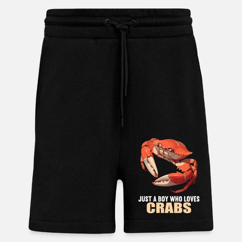 Crabe Crabe - Short bio décontracté fabriqué en UE - SOLID BLACK
