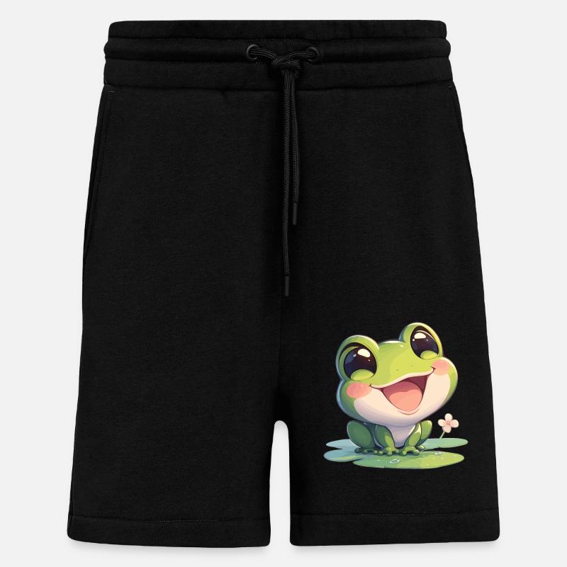 Frog Frogs - Shorts - made by SPREAD - SOLID BLACK