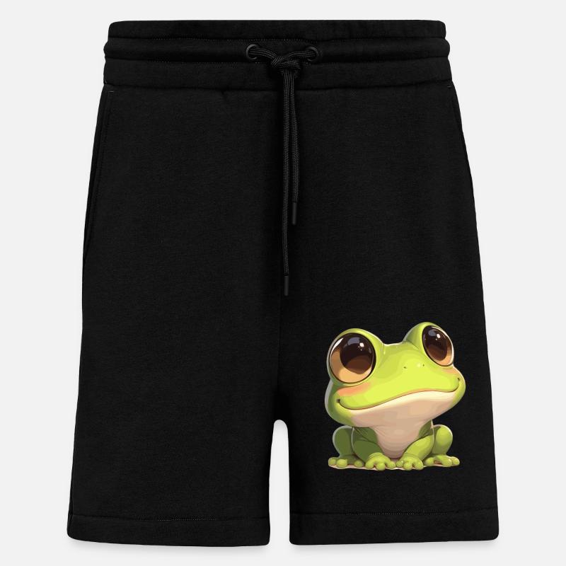 Frog Frogs - Shorts - made by SPREAD - SOLID BLACK