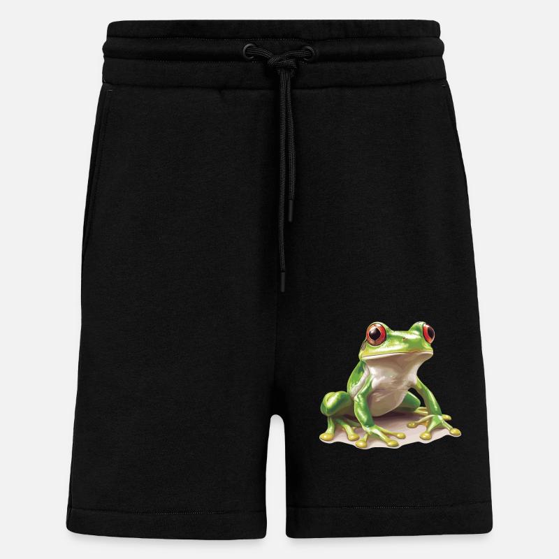 Frog Frogs - Shorts - made by SPREAD - SOLID BLACK