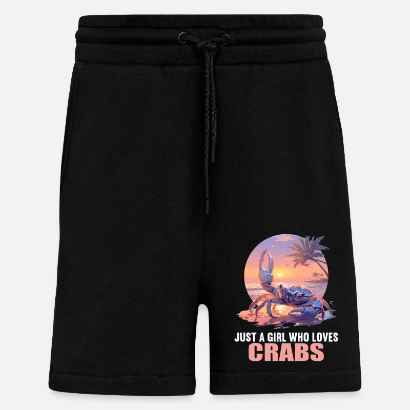 Crab Crab - Shorts - made by SPREAD - SOLID BLACK