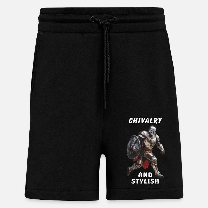 RITTER CHIVALRY AND STYLISH - Shorts - made by SPREAD - SOLID BLACK