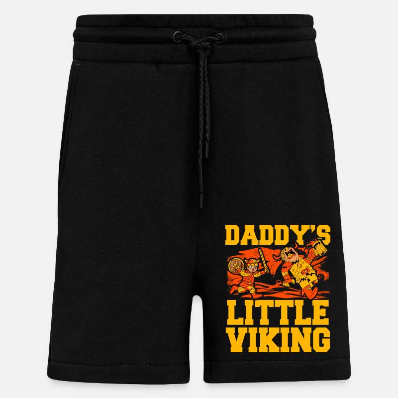 Le petit Viking de papa - Short bio décontracté fabriqué en UE - SOLID BLACK
