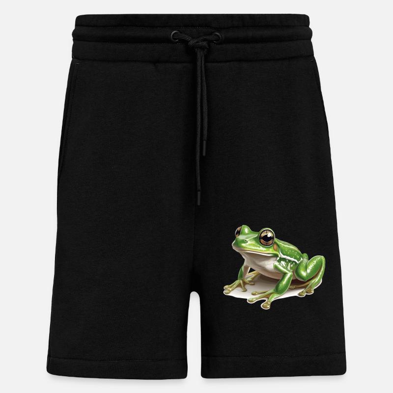 Frog Frogs - Shorts - made by SPREAD - SOLID BLACK