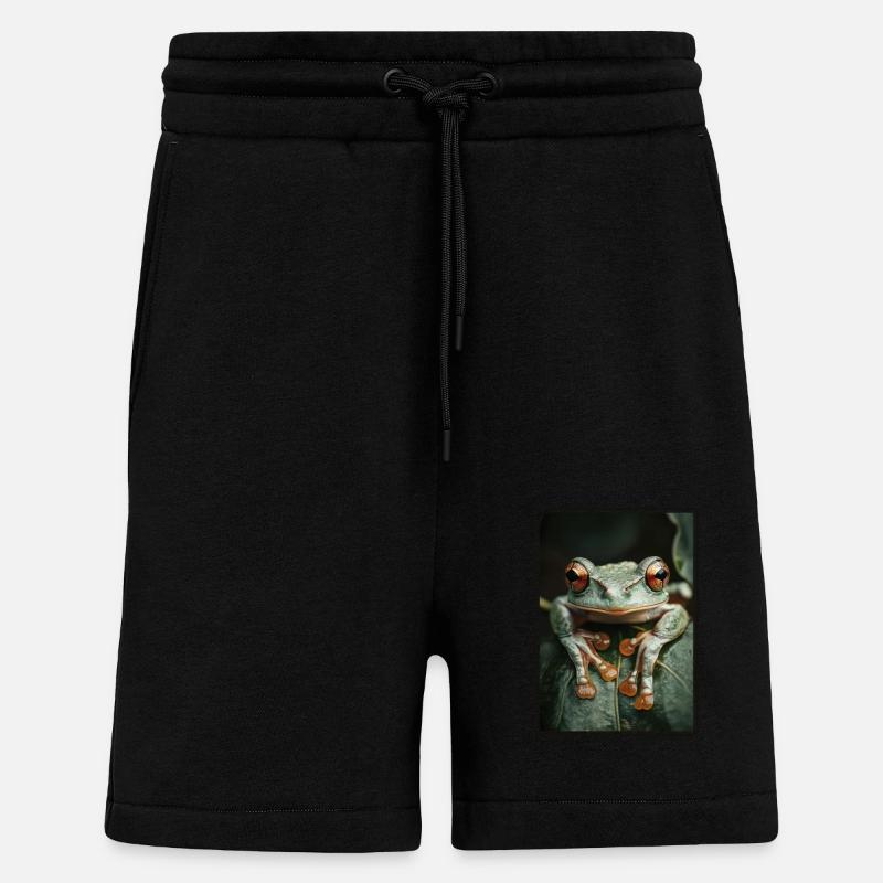 Frog Frogs - Shorts - made by SPREAD - SOLID BLACK