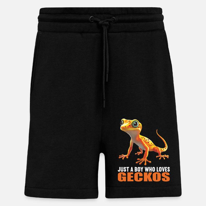 Geckos Gecko - Shorts - made by SPREAD - SOLID BLACK