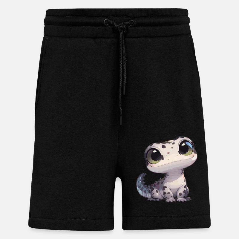 Geckos Geckos - Short bio décontracté fabriqué en UE - SOLID BLACK