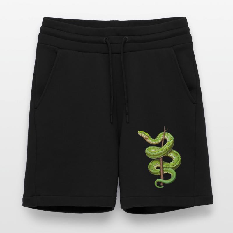 Green Tree Python Snakes Lover Terrarium Shorts - made by SPREAD